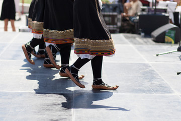 traditional folklore dancers performance