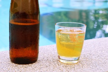 glass of light beer