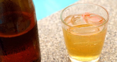 glass of light beer