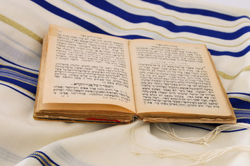 Prayer Shawl - Tallit, jewish religious symbol