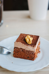 Beautiful dessert in restaurant