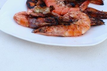 grilled shrimps