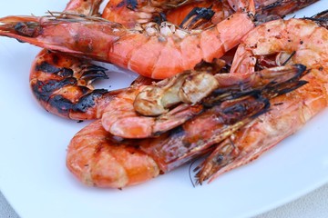 grilled shrimps