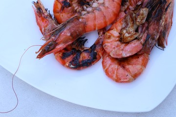 grilled shrimps