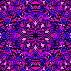 Hand drawn oriental ornamental ethnic lace card background for t shirt design, vintage card, party invitation, yoga poster