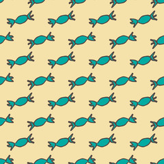 Sweet candies seamless pattern