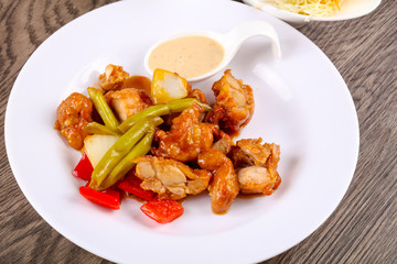 Stir fry teriyaki pork