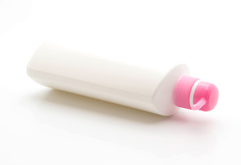 shampoo bottle isolated on white