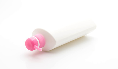 shampoo bottle isolated on white