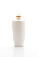 shampoo bottle isolated on white