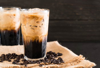 Iced coffee with milk