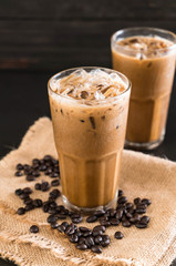 Iced coffee with milk