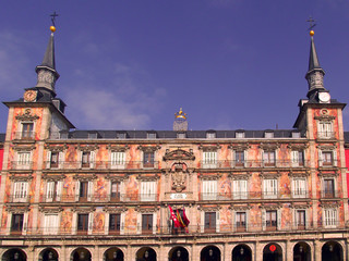 Plaza Mayor de Madrid, España. Europa