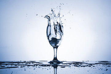 Splash water
