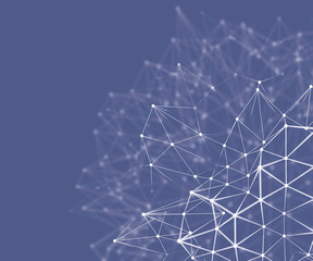 3D illustration - Abstract nodal structure