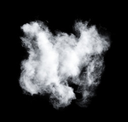 clouds on black background