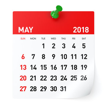 May 2018 - Calendar