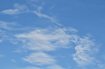 white cloudy on blue sky for background
