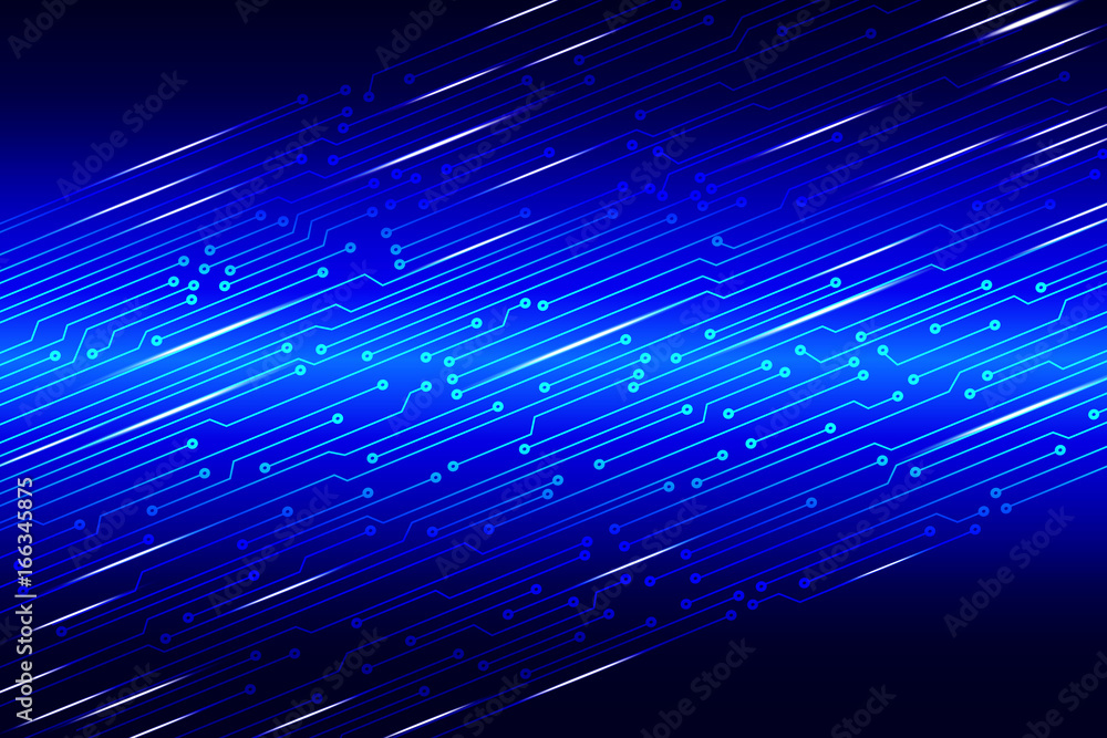 Aufkleber Hi Technology Circuit Board Pattern Vector Background