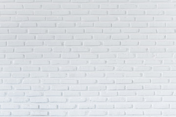 Fototapeta na wymiar White brick wall for background and textured, Seamless white brick wall background