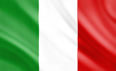 Obraz premium Image of the Italian flag. This picture is perfect for you to design your site.