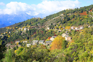 Fototapeta na wymiar Scenic landscape on Corsica Island, France