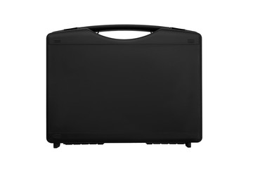 Black case for guns isolated for white