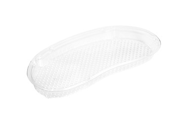 Plastic food container / Plastic container on white background.