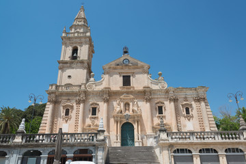 Fototapeta na wymiar Ragusa Cattedrale di San Giovanni Battista