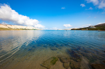 sea bay with a rocky coast in Croatia