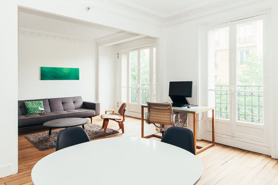 Bright White Designer Living Room