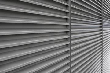 Obraz premium Wall with horizontal lines in perspective.