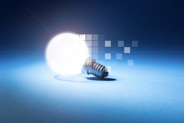 lampadina, luce, concetto, elettricità