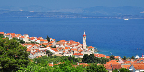 Naklejka premium Sutivan town in Brac, Croatia
