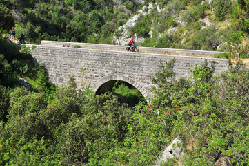 Historical bridge of Franz Joseph on Brac Croatia