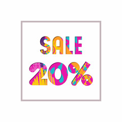 Sale 20% off color quote for business discount