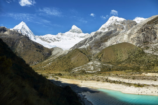 Paron lake and Pyramid peak