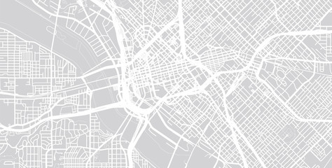 Urban city map of Dallas, Texas - obrazy, fototapety, plakaty