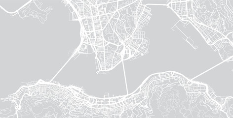 Urban city map of Hong Kong