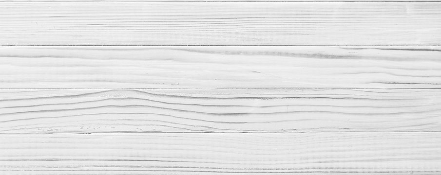 Fototapeta White wood plank as texture and background