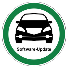 srg6 SignRoundGreen - German - ez6 ErlaubnisZeichen: Software-Update / Diesel-Software-Update für eine Stickoxidreduzierung von Euro 5 und Euro 6 Fahrzeugen - xxl g5345
