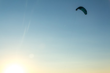 Sport kite for surfing in the air.