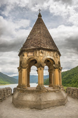 view of the Aragvi River from the Ananuri fortress, Georgia