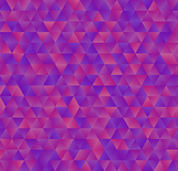 Texture consisting of magenta gradient triangles.Abstract vector background.Template for your design.