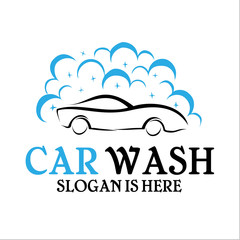car wash logo, car wash service logo, modern car wash logo design