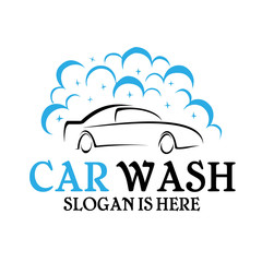 car wash logo, car wash service logo, modern car wash logo design