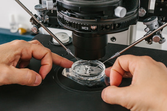 Biologist Working with Fluids in the Laboratory