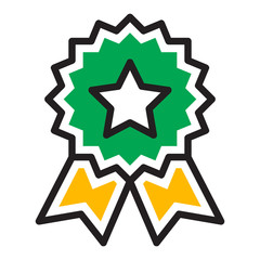 Icon illustrations for certification profile / brand