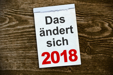 Kalender Abreißkalender Das ändert sich 2018