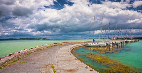 Port at lake Balaton